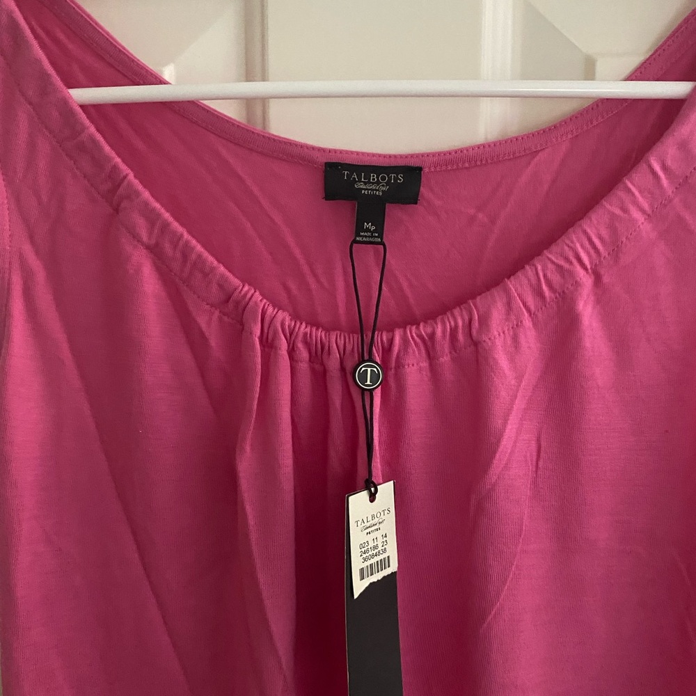 NWT Talbots Pink Sleeveless Summer Top - Picture 4 of 7